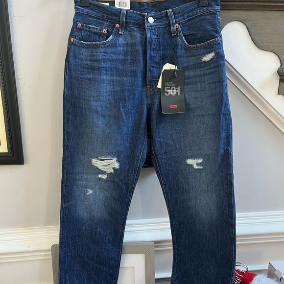 Levi’s 501 High Rise Cropped Jeans sz 29X26 NWT - Picture 1 of 8